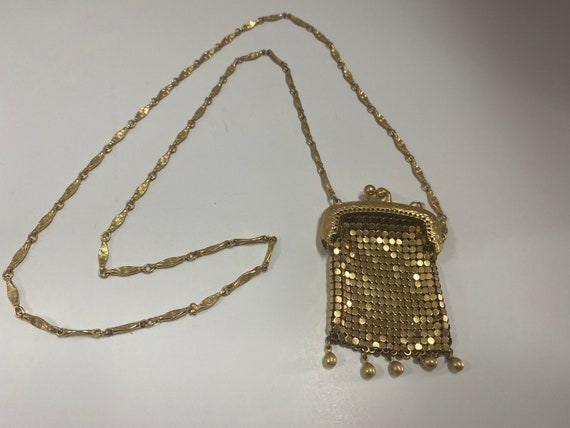 Mini Gold Tone Mesh purse