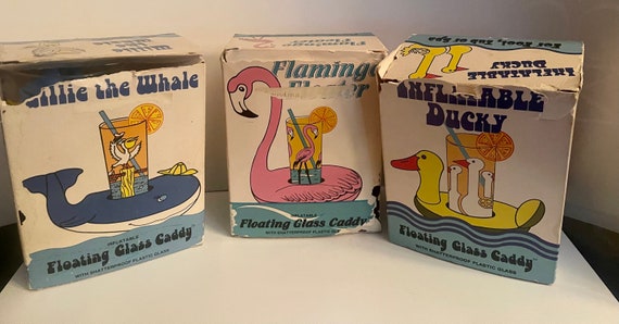 Inflatable drink caddy - Whale, Duck & Flamingo