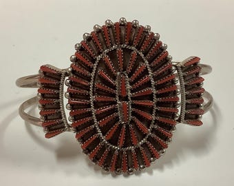 Bracciale Zuni in argento e corallo