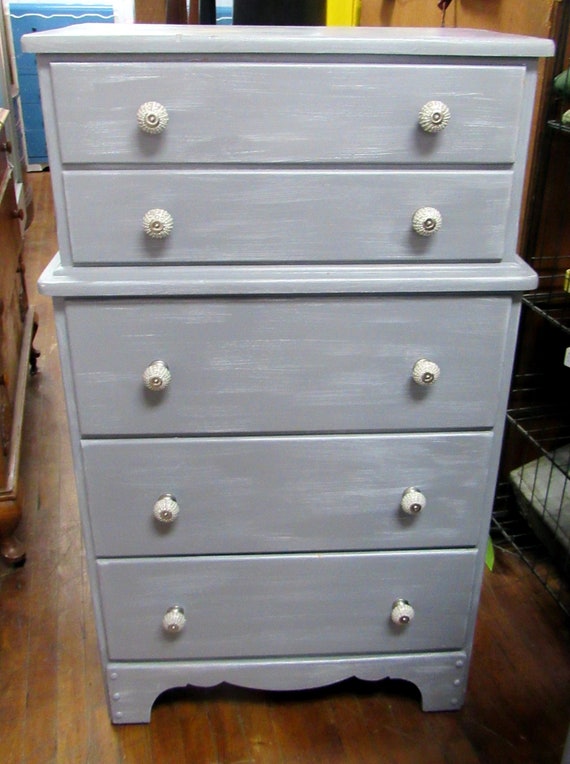 Vintage Gray Dresser