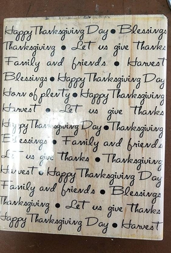 Thanksgiving Blessings Stamp