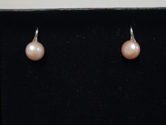 Pearl & Sterling Earrings