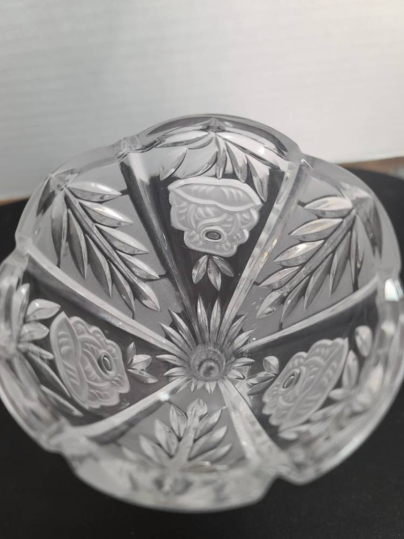 Pair of glass candleholders