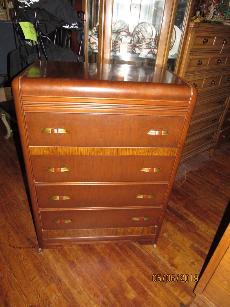 Art Deco Waterfall Dresser