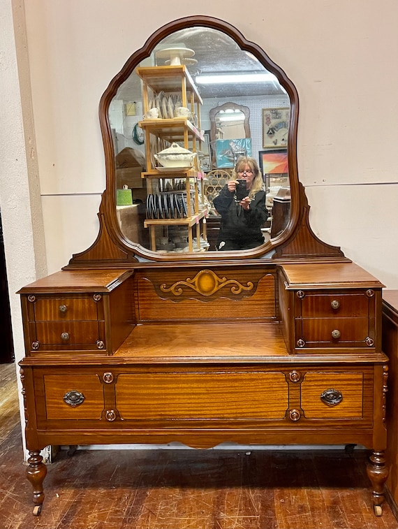 Antique Vanity & Bench