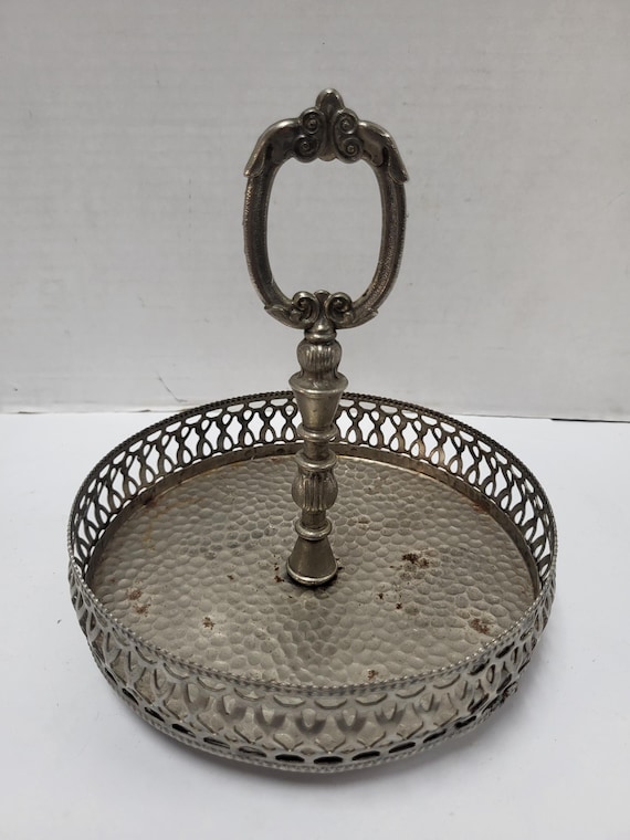 Silver tone Condiment Caddy