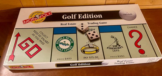 レア物　モノポリー　ゴルフ　Monopoly Golf 英語版 Golf Monopoly (1996 Version) - Walmart.com