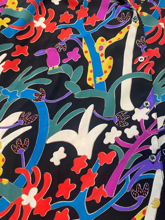Psychedelic ButtonUp Blouse - image 3