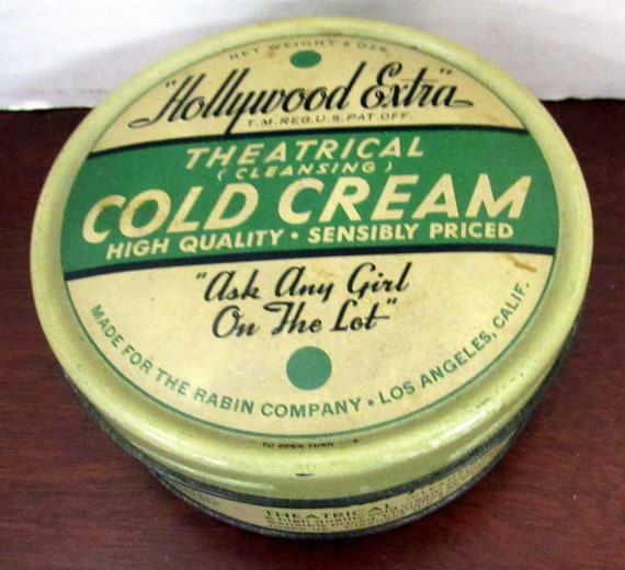 Hollywood Extras cold cream tin