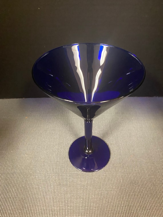 Cobalt Blue Martini Glasses