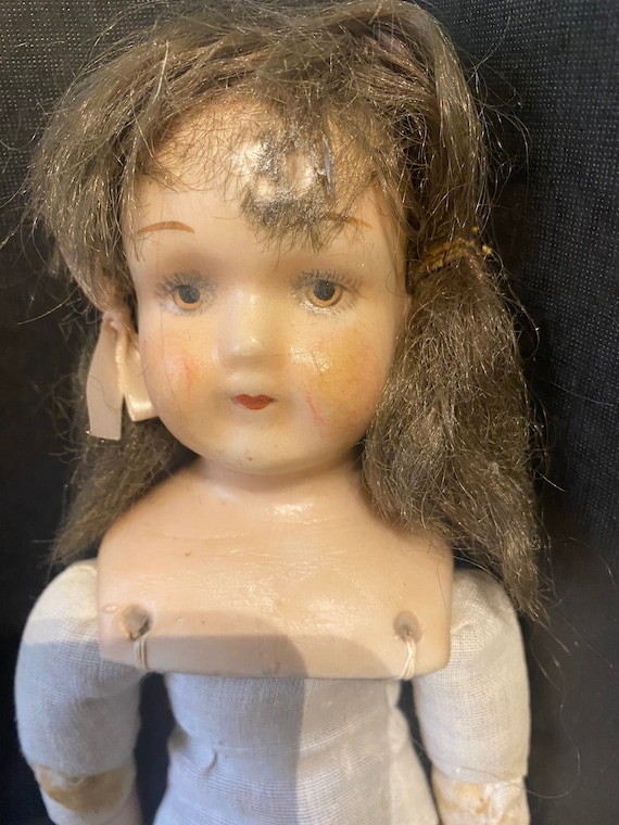 Wax Shoulder Head Doll