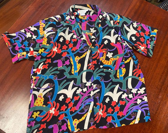 Psychedelic ButtonUp Blouse - image 2