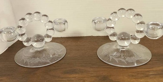 Pair Candlewick  Candelabra