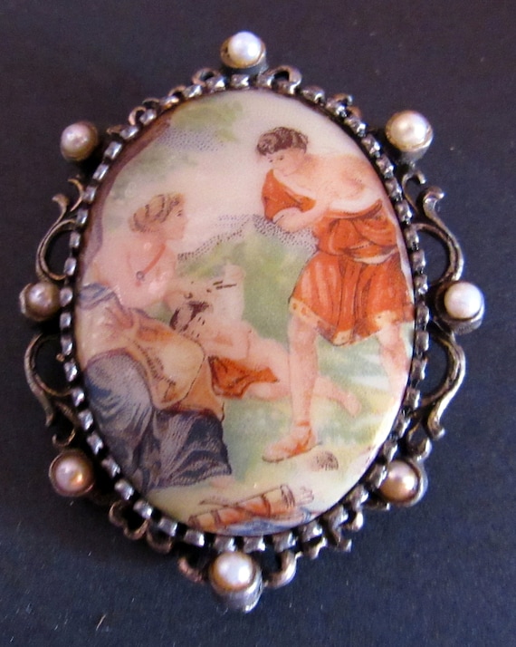 Victorian courting brooch