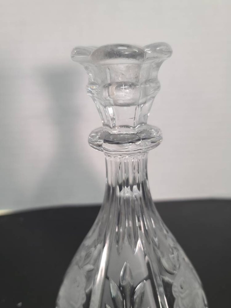 Pair of glass candleholders