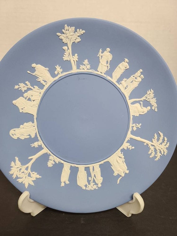 Wedgwood Blue Jasperware Plate