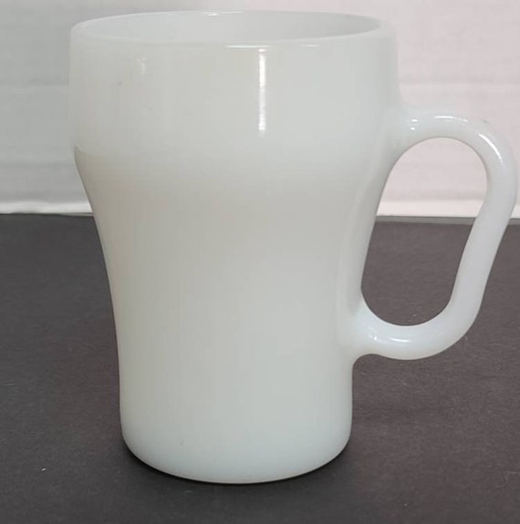 Fire king white coca cola mug