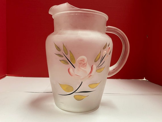 MCM Satin Glass Pitcher