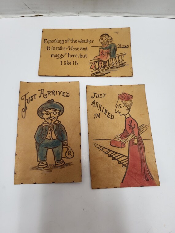 Leather Post Cards