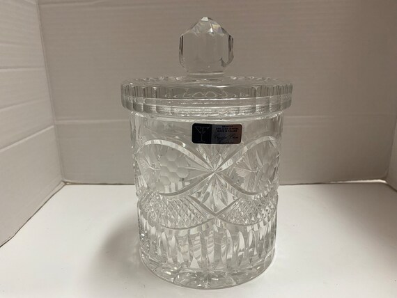 Lead Crystal Biscuit Jar