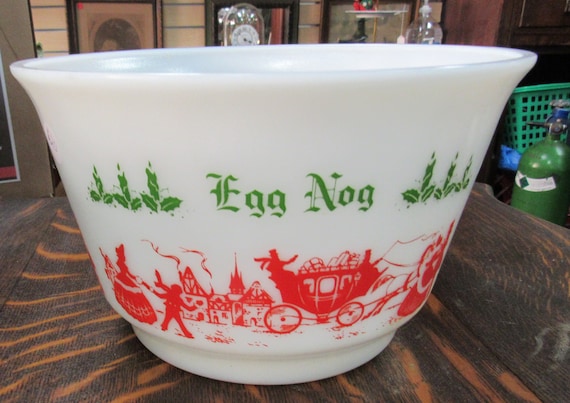 Eggnog Punchbowl Currier and Ives