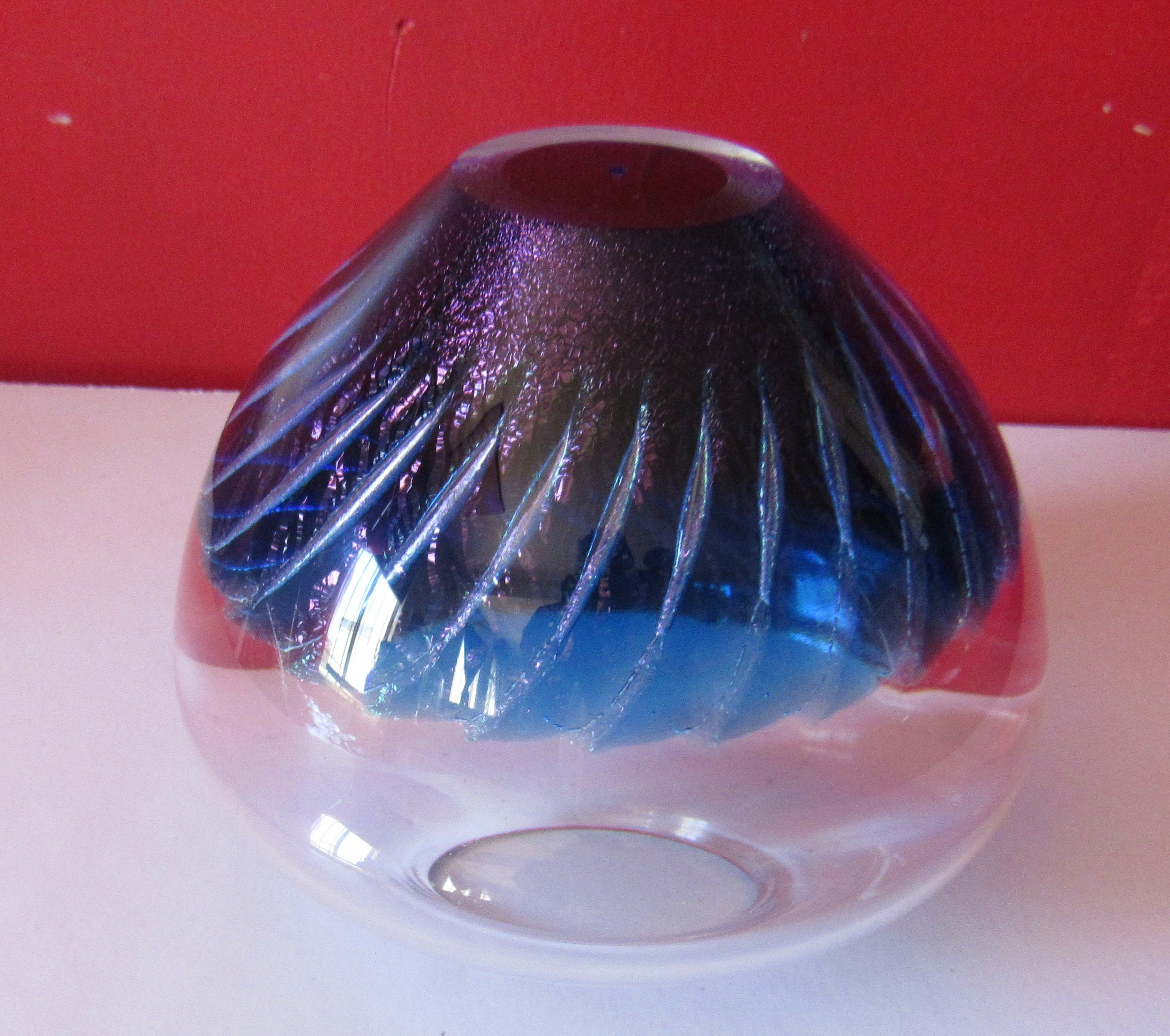 Art Glass Signed Vase