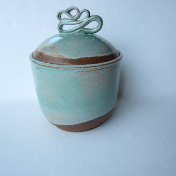 Large Teal Canister - Cookie Jar