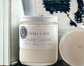 Tonka & Oud Eco Soy Vegan Candle