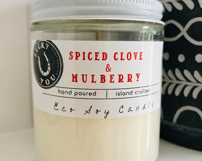 Featured listing image: Spiced Clove & Mulberry Eco Soy Vegan Candle