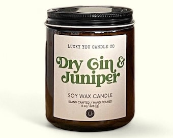 Dry Gin + Juniper Soy Candle