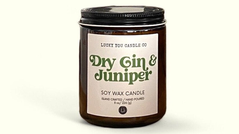 Dry Gin Juniper Soy Candle image 1