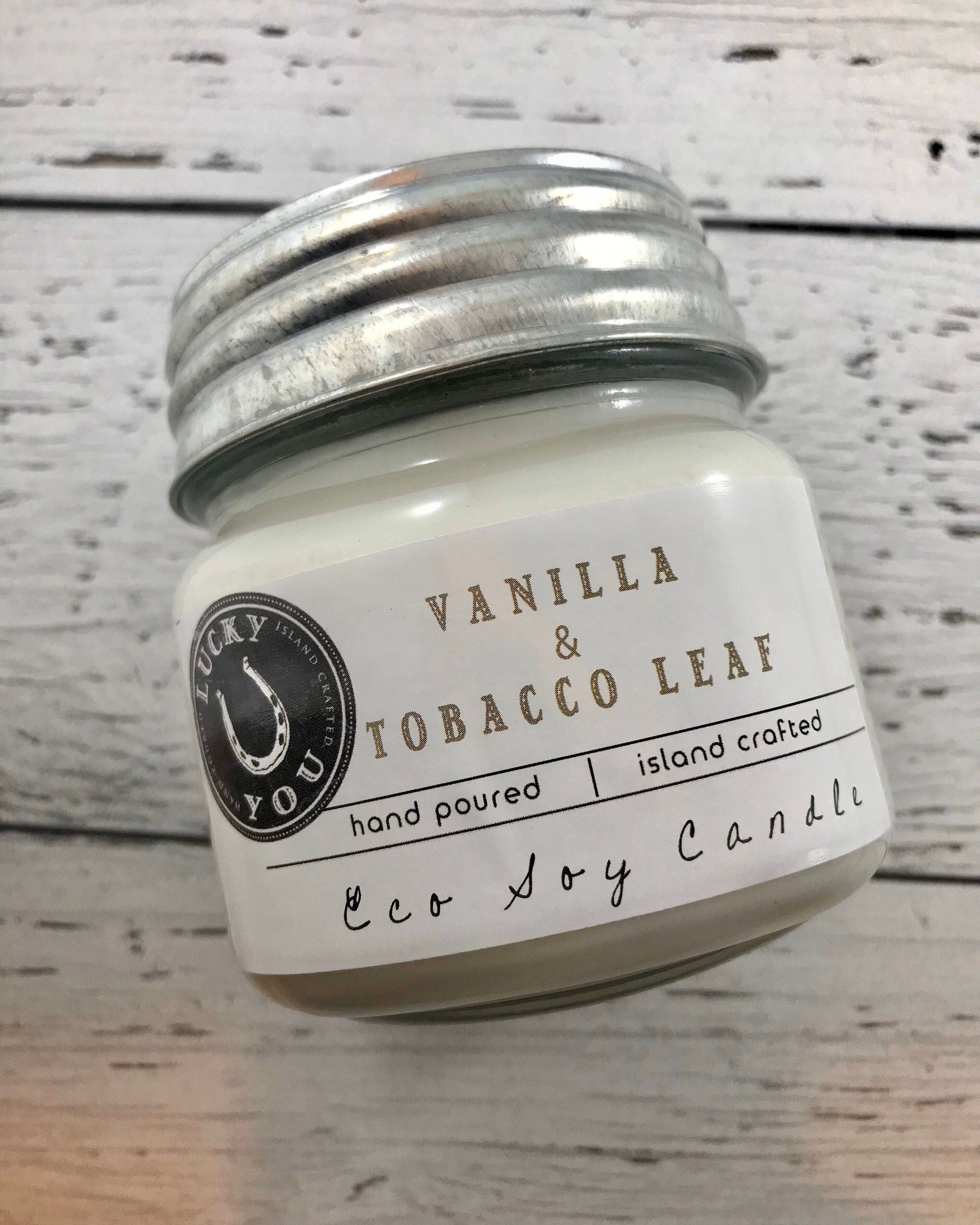 Vanilla & Tobacco Leaf Eco Soy Vegan Candle