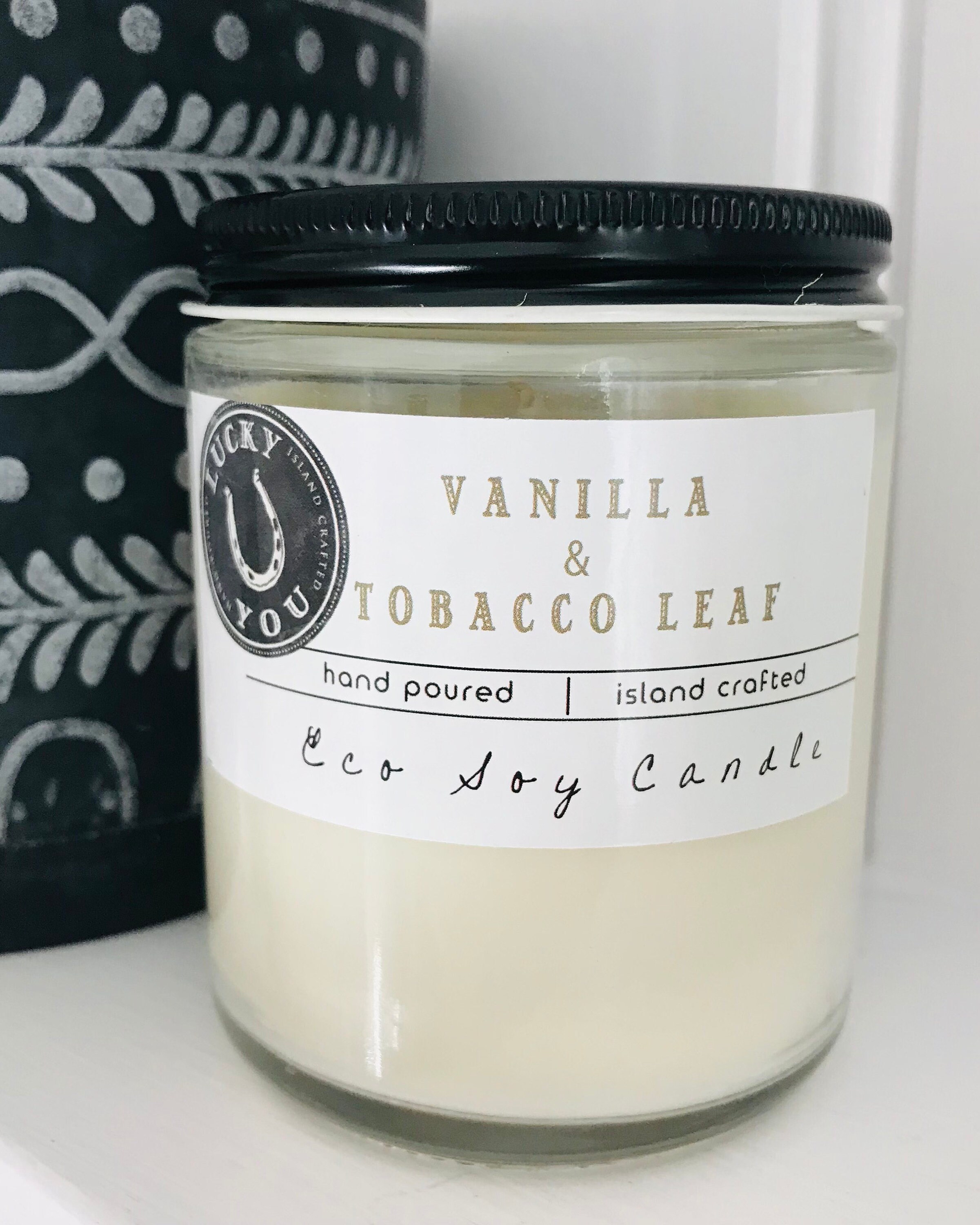 Vanilla & Tobacco Leaf Eco Soy Vegan Candle