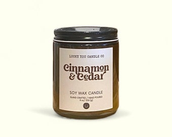 Cinnamon & Cedar Soy Candle