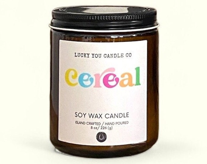 Featured listing image: Cereal Soy Candle