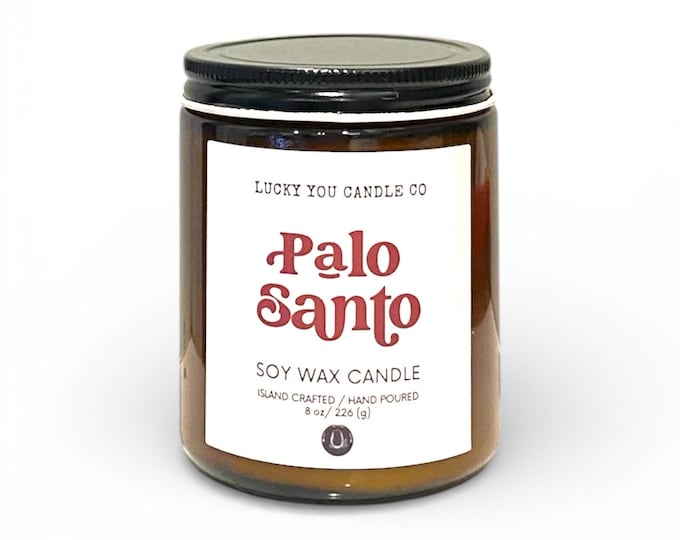 Featured listing image: Palo Santo Soy Candle