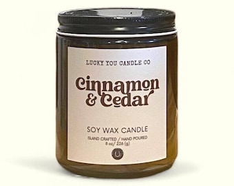 Cinnamon & Cedar Soy Candle