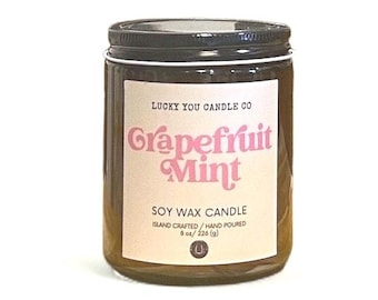 Grapefruit Mint Soy Candle