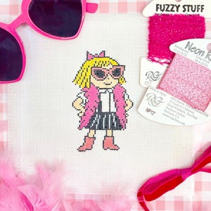 Eloise Needlepoint Canvas – Hand-Painted 18 Mesh, Classic Storybook Character Design