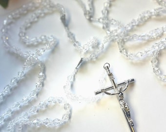 Clear Wedding Lasso Rosary~ El Lazo
