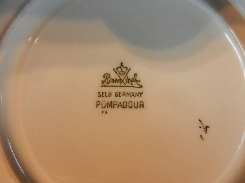 Rosenthal coffee set POMPADOUR Art Deco floral pattern with gold decoration from the 30s