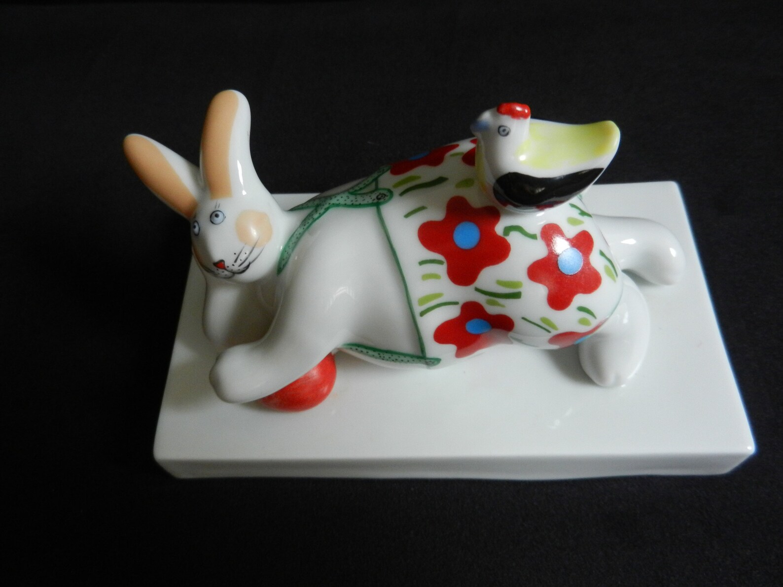 Villeroy and Boch Funny Ornaments Rabbit With Bird DESIGN Etsy