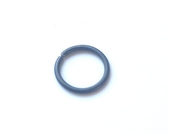 Black Niobium Hypoallergenic Hoop Earrings - 18 gauge - Continuous Huggie Hoops
