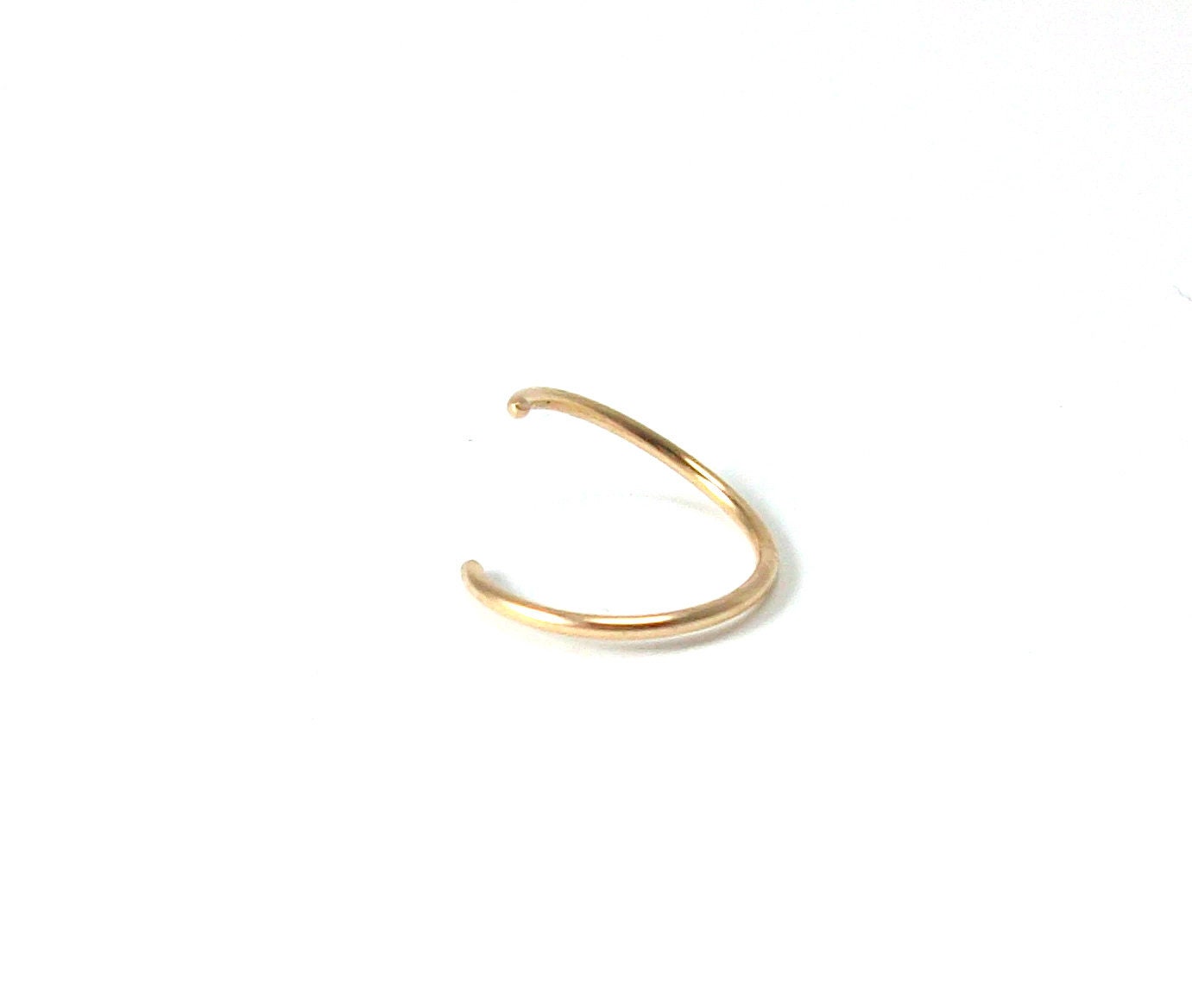 DESIGN - Orecchini A Cerchio A Scatto Da 20 Mm Placcati Oro 14 K Con Design Piatto