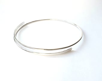 Sterling Silver Spiral Armlet - Adjustable Upper Arm Bracelet - Festival, Ball, Wedding, Beach Jewellery