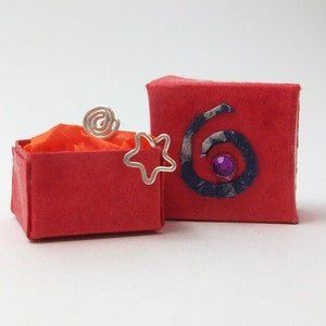 Two Nose Studs of your choice, heart star or spiral sterling silver nose studs - L shape or Screw Back