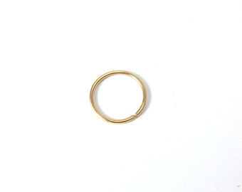 14k Gold Filled Hoop Earrings - Small Tiny Sleeper - Single or Pair - 20 Gauge - Cartilage Tragus Nose Lip Ring