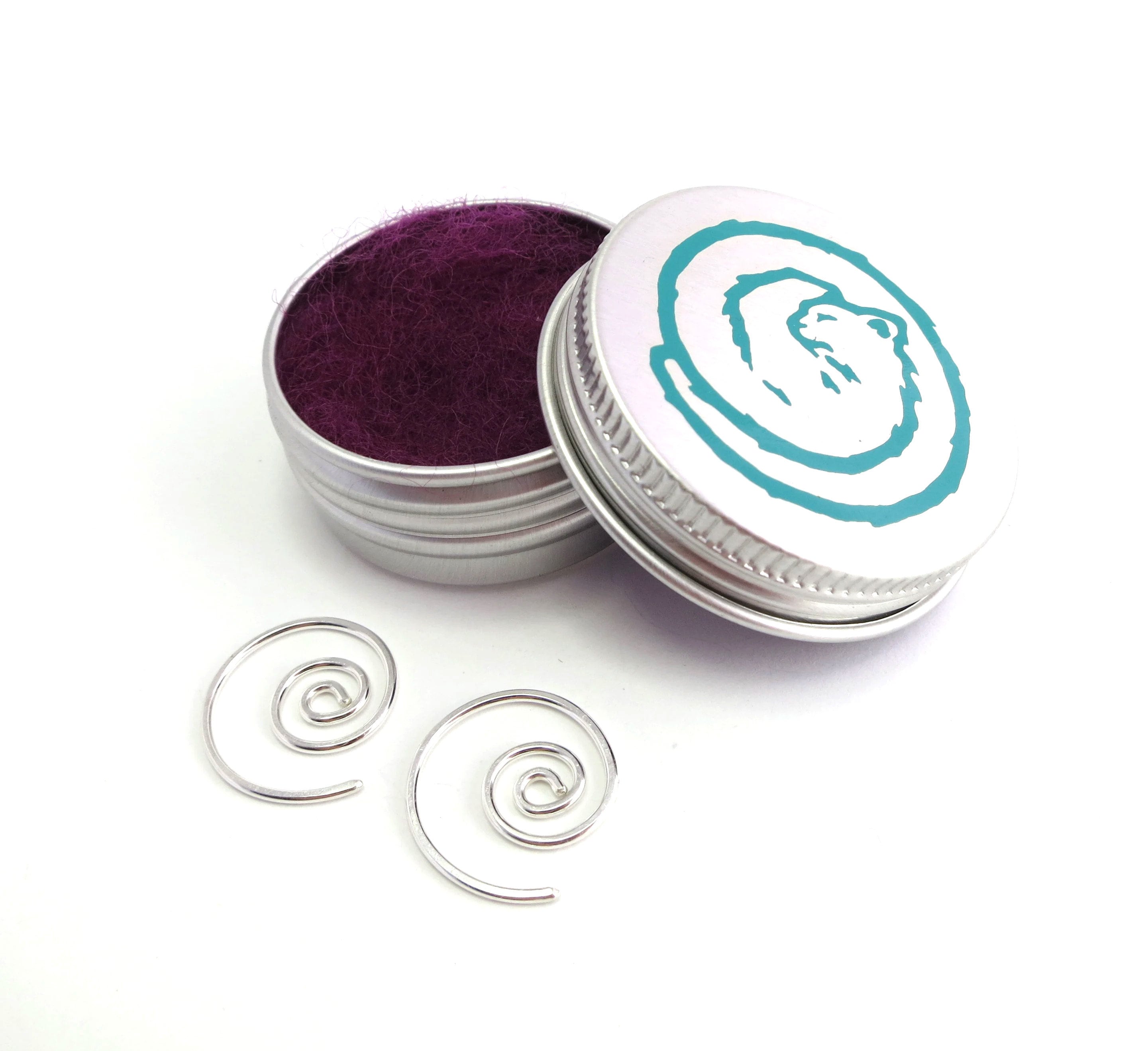 Kleine Spiral Ohrringe - Paar - Sterling Silber, Gold oder Rosegold Creolen - Schwellen