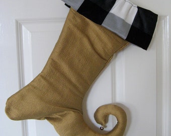Fabric gift wrapping / gift holder. Wedding gift wrapping. Jester’s Boot Stocking - Fabric Boot Stocking. Furoshiki gift wrapping.