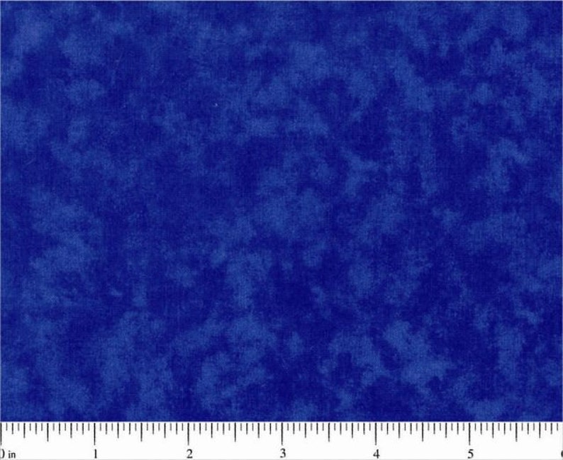 Quilt Backing Blue Blender Mottled 108 Inch Wide by the Yard. 100